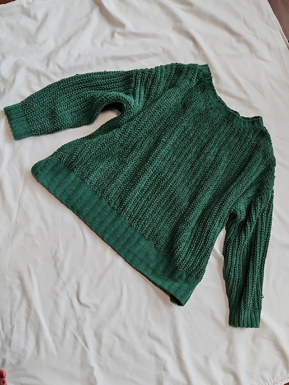 American Eagele Green Chunky Knit Sweater XS Relaxed & Oversized Fit